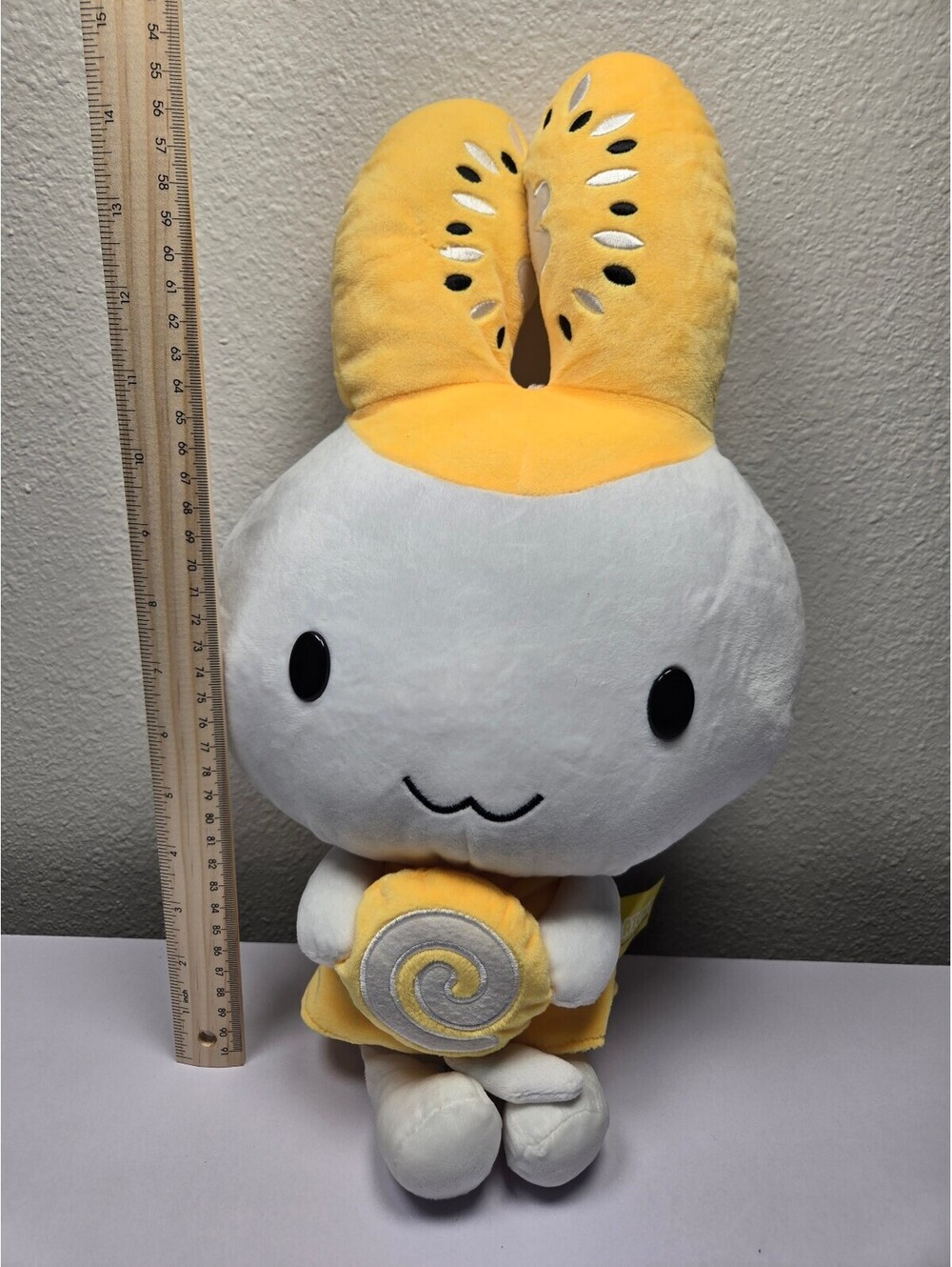 Gatcha Kiwi Bunny Plush NWT 2022 Clawcade Kawaii Stuffed Animal 10in